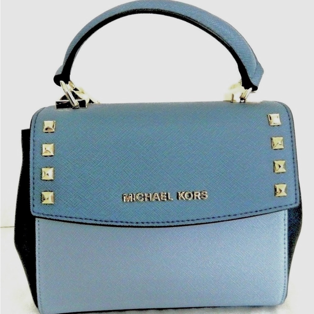 Michael Kors Blue Karla Crossbody - Picture 5 of 15